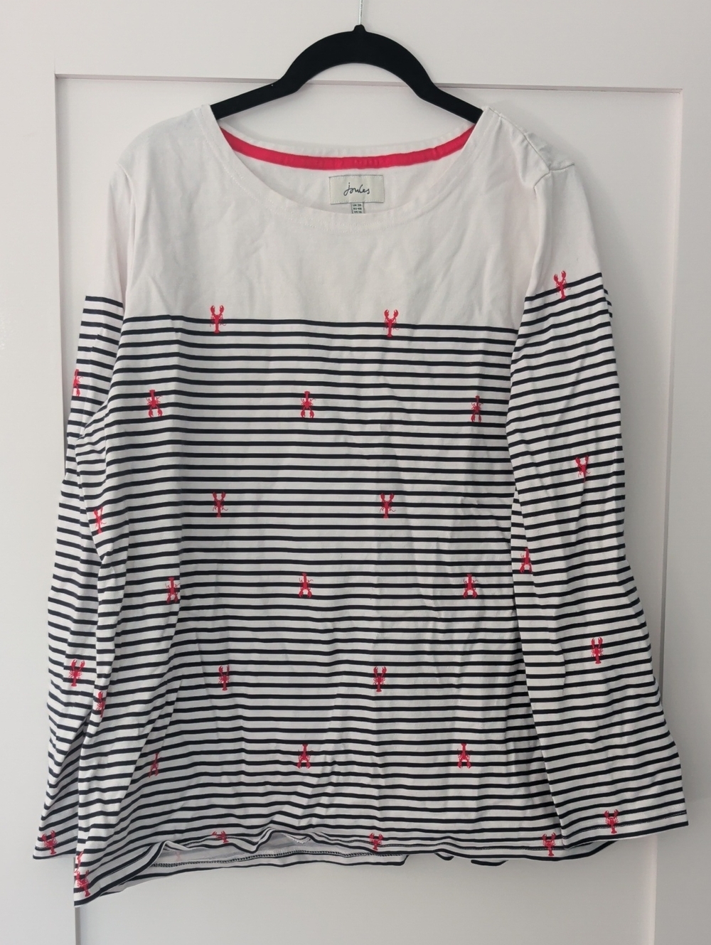 Joules Lobster Striped Long Sleeve Top